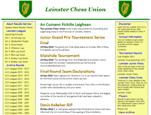 Tablet Screenshot of leinsterchess.com